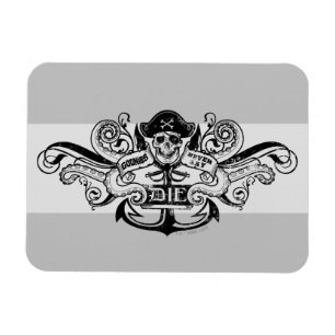 Íman O Crachá Pirata "Nunca Diga Morrer"