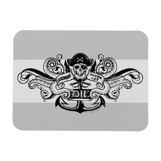 Íman O Crachá Pirata "Nunca Diga Morrer" (Horizontal)