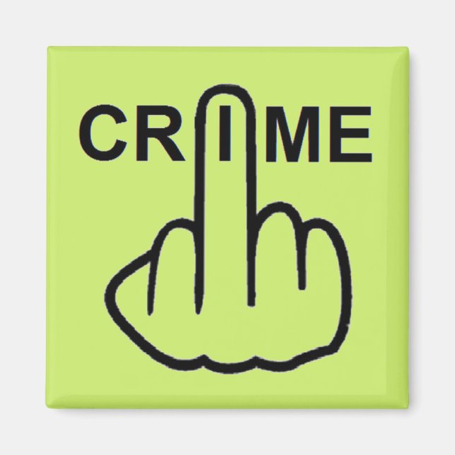 Íman O Crime Do Magnet É Criminoso (Frente)