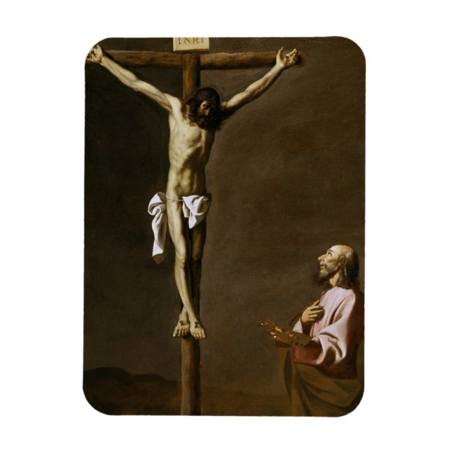 Íman O Cristo Crucificado com um Pintor (Vertical)