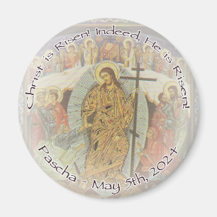 Íman O Cristo ENG cristão ortodoxo é Risen 2,25 pol.