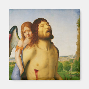 Íman O cristo inoperante apoiado por um anjo, c.1475/78