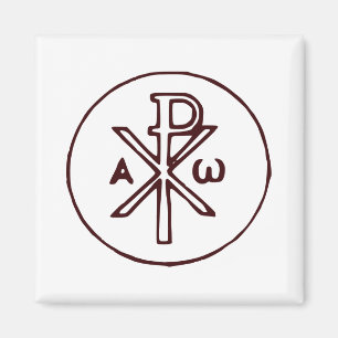 Íman O cristograma Chi-Rho símbolo 
