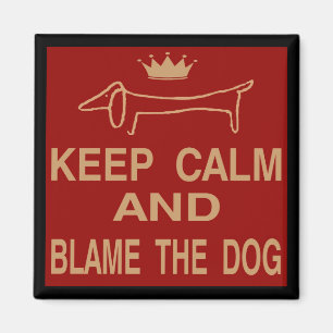Íman O Dachshund, mantem o cão calmo da culpa