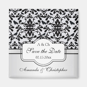 Íman O damasco branco preto roda, pássaros salvar a