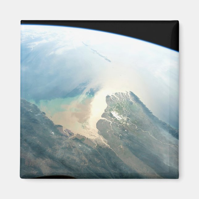 Íman O Delta Do Rio Irrawaddy Na Birmânia (Myanmar). (Frente)