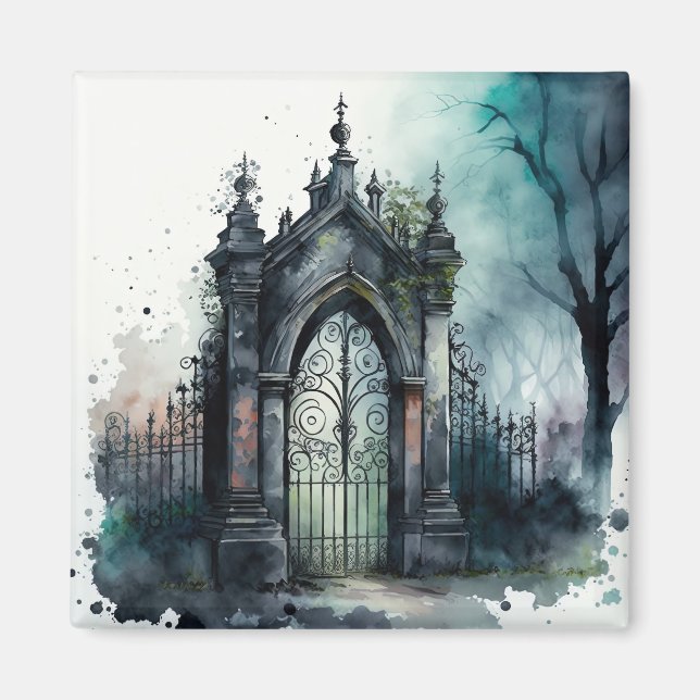 Íman O Design 11 da série Gótica Cemetery Gate (Frente)