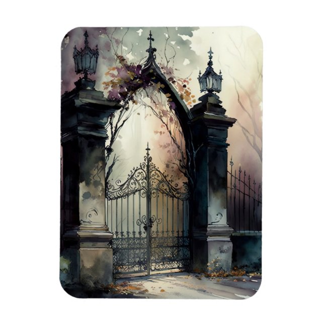 Íman O Design 12 da série Gótica Cemetery Gate (Vertical)