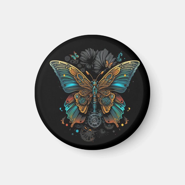 Íman o design da borboleta (Frente)
