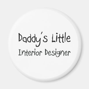 Íman O designer de interiores pequeno do pai