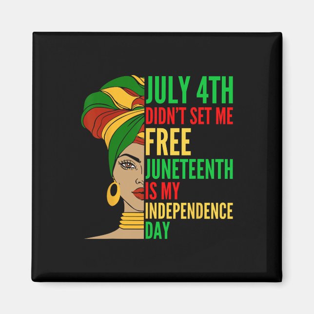 Íman O Dia da Independência é História Negra e Direitos (Frente)