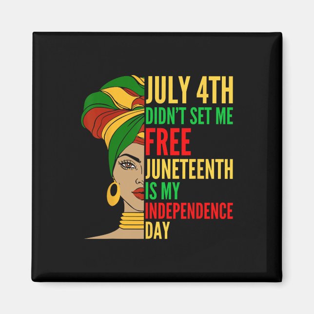 Íman O Dia da Independência é História Negra e Direitos (Frente)