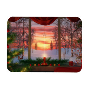 Íman O dia de Natal do Céu é um ímã flexível