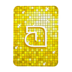 Íman O disco telha o ímã amarelo do prêmio do monogr