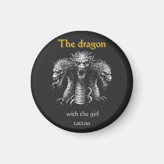 Íman O Dragão com a Tatuagem da Garota - Escuro Engraça