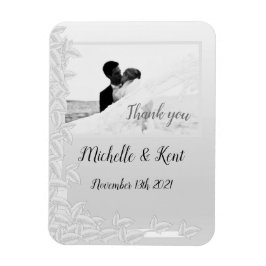 Íman O Elegante Silver Deixa Obrigado, Fotografia Magne