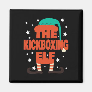 Íman O Elfo de Kickboxing de Natal de Pijama - C de Kic