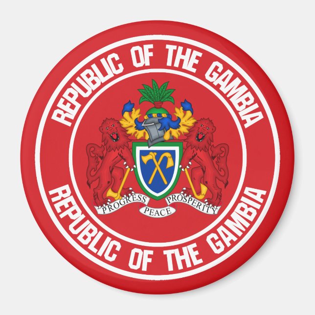 Íman O emblema da volta da Gâmbia (Frente)