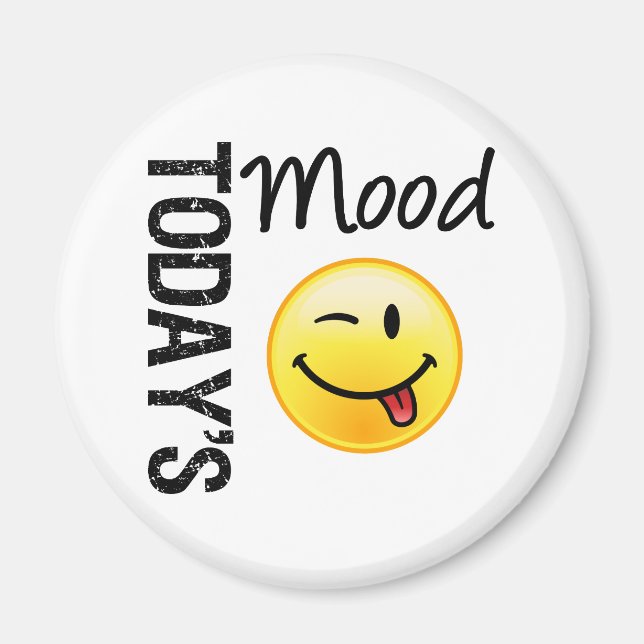 Íman O Emoticon do Humor de Hoje (Frente)