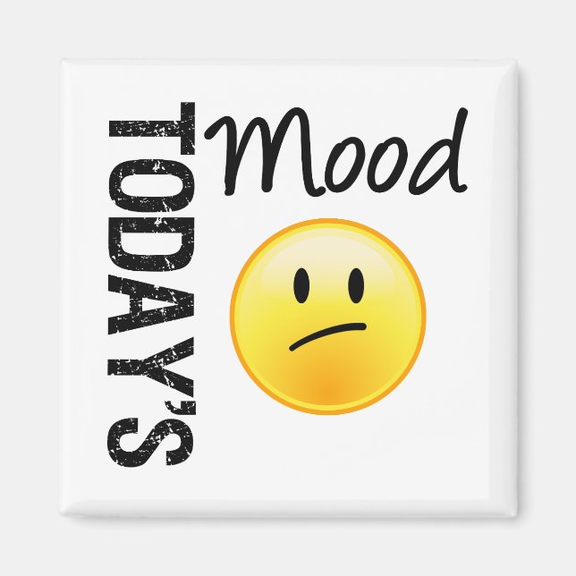 Íman O Emoticon do Humor de Hoje Desapontado (Frente)