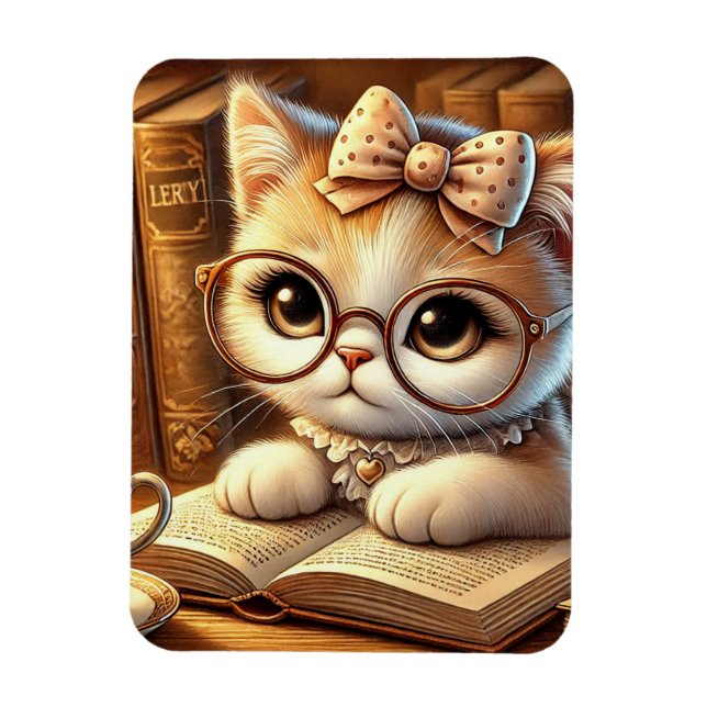 Íman "O Encanto Felino: Guardiões de Mistérios e Carinh (Vertical)