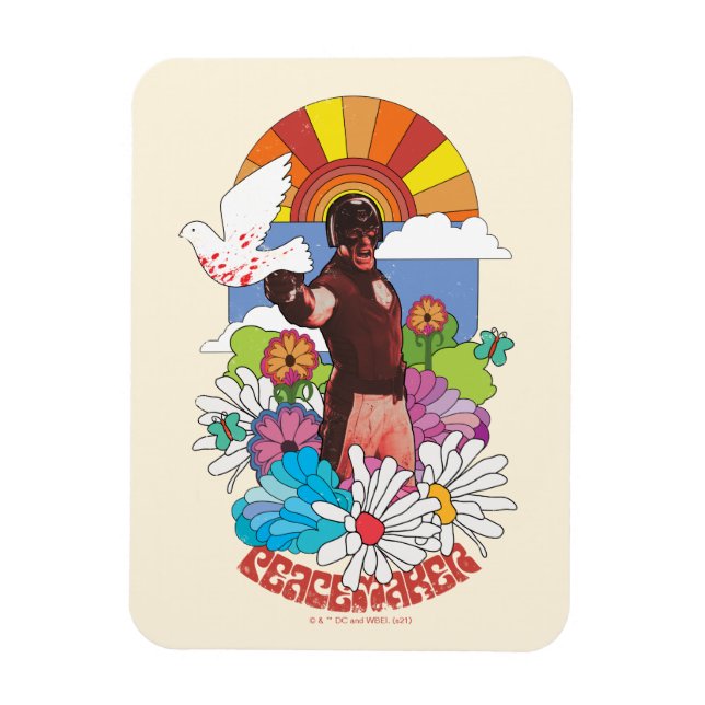 Íman O Esquadrão Suicida | Flores de Pacificador e Sol (Vertical)