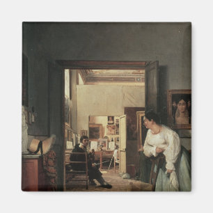 Íman O estúdio de Ingres em Roma, 1818