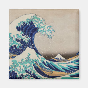 Íman O Excelente Hokusai desceu de Kanagawa. Vintage ja