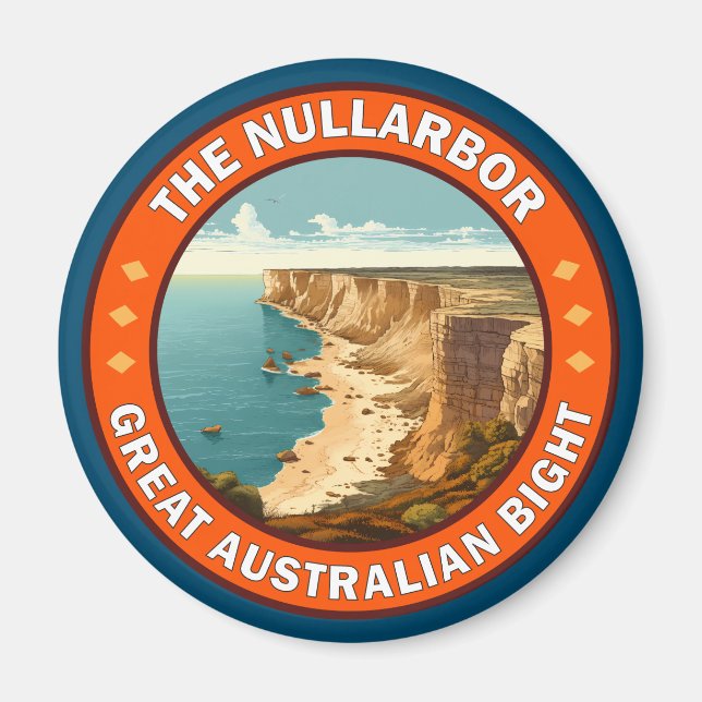 Íman O Excelente Nullarbor - Emblema Retroativo Austral (Frente)