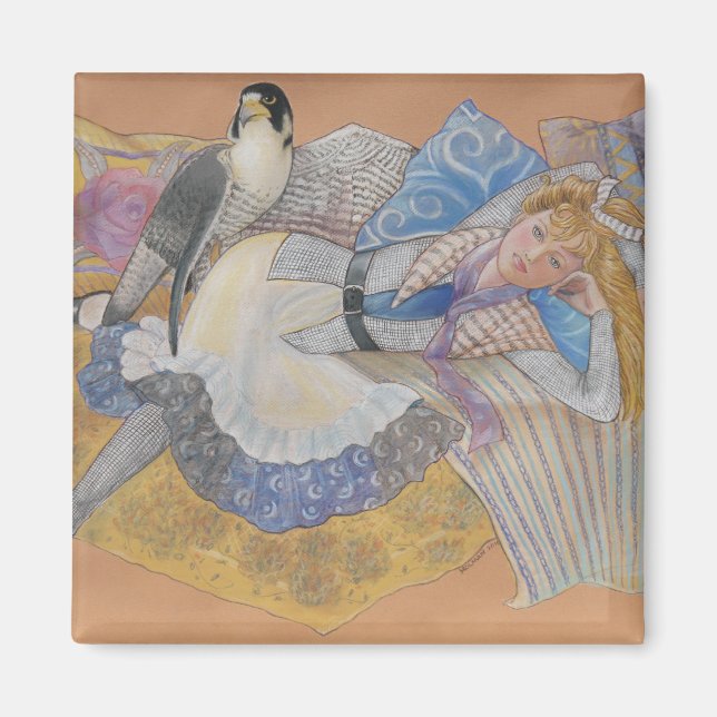 Íman O Excelente Peregrine Falcon Magnet (Frente)