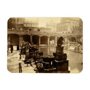 Íman O Excelente Roman Bath, Bath (foto b/w)