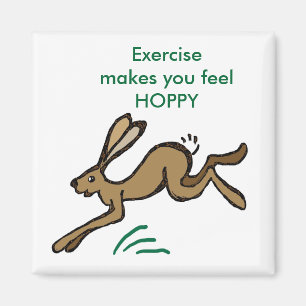 Íman O exercício fá-lo sentir HOPPY