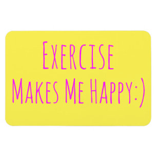 Íman O exercício faz-me feliz