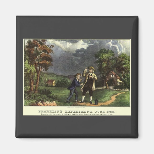 Íman O Experimento de Luz e Papagaio de Benjamin Frankl (Frente)