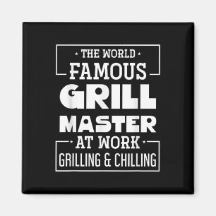 Íman O Famoso Mestre Grill No Trabalho, Funny Churrasco