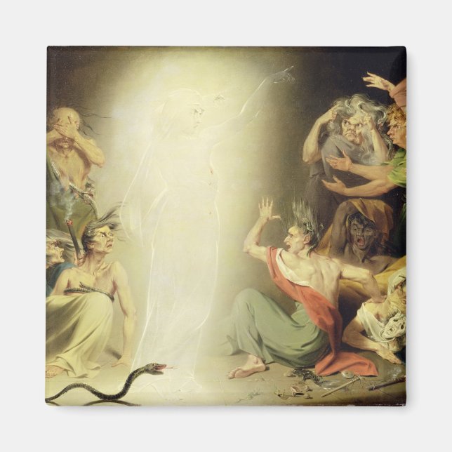 Íman O Fantasma de Clytemnestra despertando as Fúrias,  (Frente)