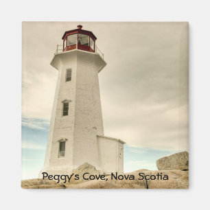 Íman O farol, a angra de Peggy, Nova Escócia.