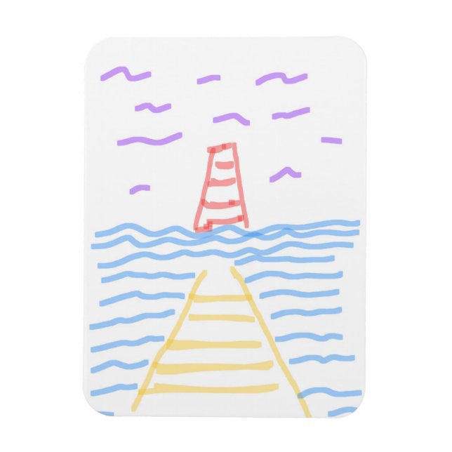 Íman O Farol e o Pier Ímã de Foto Flexível (Vertical)