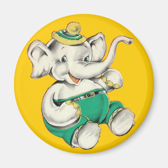 Íman O Feliz Elefante Magnet (Frente)