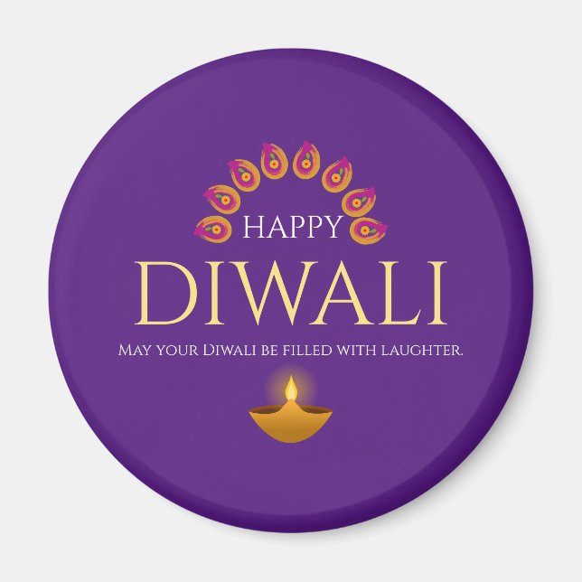 Íman O Festival das Luzes Diwali Hindu (Frente)