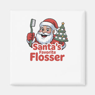 Íman O fio dental favorito do Papai Noel Natal Dentista