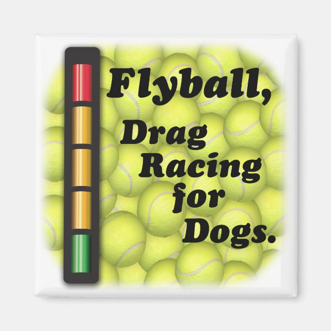 Íman O Flyball é a Corrida de Arrasto / Ímaco de Refrig (Frente)