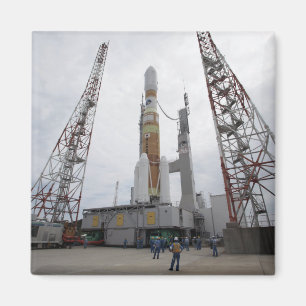 Íman O foguete H-IIB na plataforma de lançamento