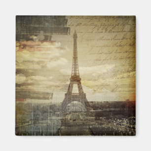 Íman O francês scripts a torre Eiffel moderna de Paris
