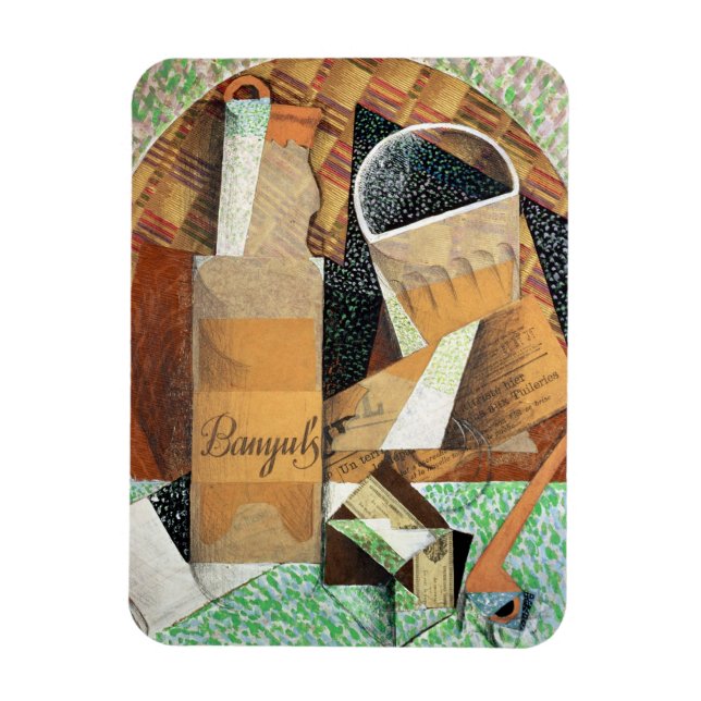 Íman O Frasco de Banyuls, 1914 (guache e colagem) (Vertical)