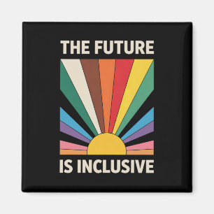 Íman O Futuro É Inclusivo Orgulho LGBTQ Aliado Arco-íri