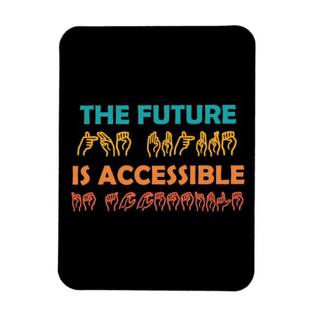 Íman O futuro é um idioma de sinal ASL acessível (Vertical)