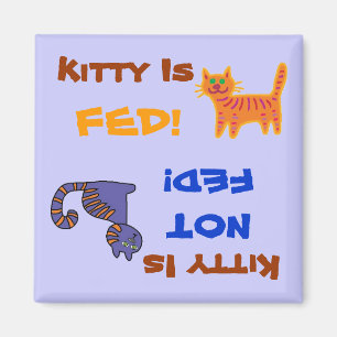 Íman O gatinho é Fed/não ímã de Fed