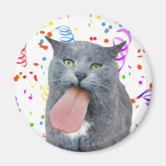 Íman O Gato Da Festa Recebeu Sua Língua? (Frente)