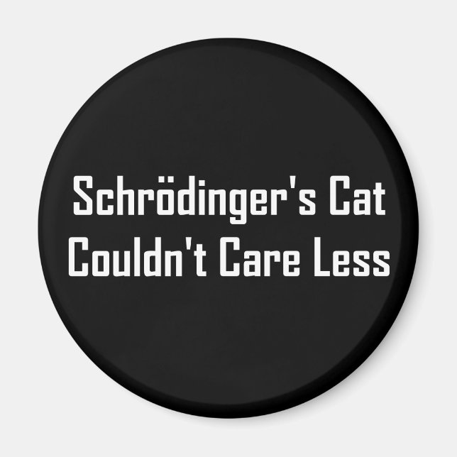 Íman O Gato de Schrodinger não se importava menos (Frente)